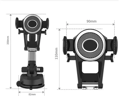 Miniatura 8 de Soporte de teléfono para camión, soporte de teléfono celular resistente para parabrisas de tablero, brazo largo, soporte de teléfono de coche