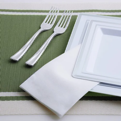 Miniatura 3 de 420 UNIDADES Toallas de mano desechables para baño, toallas de papel suaves y absorbentes para invitados, toallas de mano decorativas desechables
