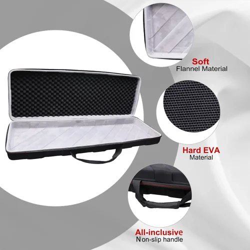 Miniatura 2 de LTGEM - Funda para controlador de teclado MIDI USB Alesis V49 MKII, almacenamiento duro, bolsa protectora de viaje
