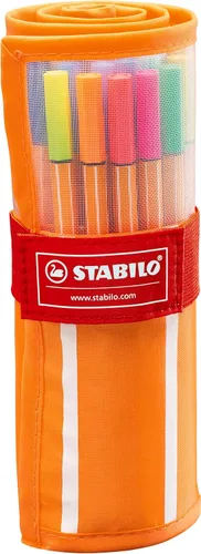 Miniatura 2 de STABILO - punto 88 - Fineliner - Juego de 30 rodillos - Colores surtidos incluyendo 5 colores neón