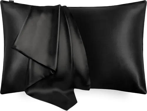 Miniatura 11 de LILYSILK Funda de almohada 100% de seda, 1 pieza de 0.984 in, funda de almohada pura para cabello y piel, sobre terse de doble cara, seda Charmeuse