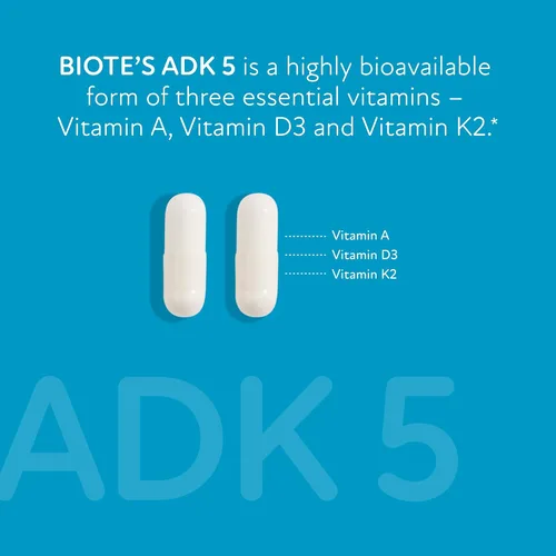Miniatura 3 de Biote Nutraceuticals - ADK 5 - Inmunidad + Cardiovascular (90 Cápsulas)