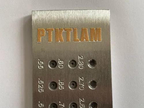 Miniatura 9 de Placa redonda de acero de carburo para joyería para fabricación de alambre de joyería (0.010-0.110 in, 39 agujeros)