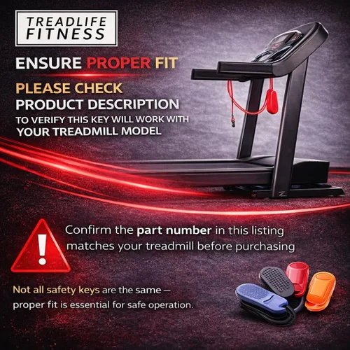 Miniatura 4 de TreadLife Fitness Reemplazo universal de la llave de seguridad del imán de la caminadora Compatible con NordicTrack, Proform, Icon, Image, Weslo
