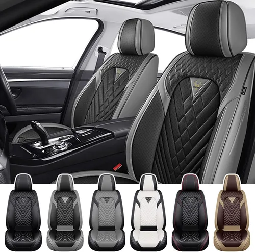 Miniatura 29 de Fundas de Asiento de Coche para Nissan Murano 2003-2026, Funda de Asiento Completa de Piel Nappa Impermeable, Protector de Asiento Automotriz