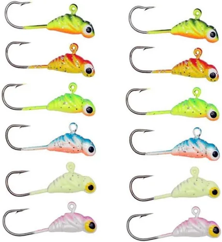 Miniatura 6 de Señuelos de pesca en hielo Señuelos de pesca de cebo de pesca Señuelos de metal de invierno