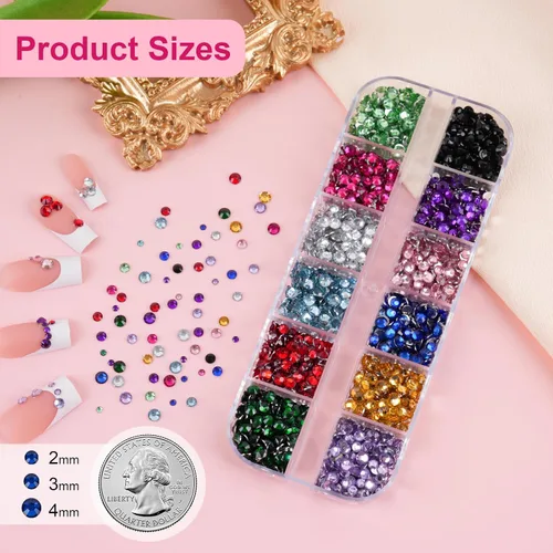 Miniatura 3 de Canvalite 5000 diamantes de imitación de resina para manualidades con pegamento de joyería B7000 de 0.3 fl oz, 1 caja de cristales de diamante