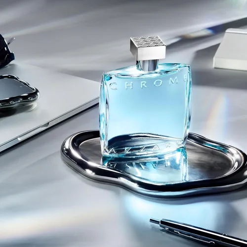 Miniatura 8 de Azzaro Eau de Toilette cromado, colonia acuática fresca para hombre, fragancia cítrica, amaderada y almizclada, notas frescas de bergamota, uso