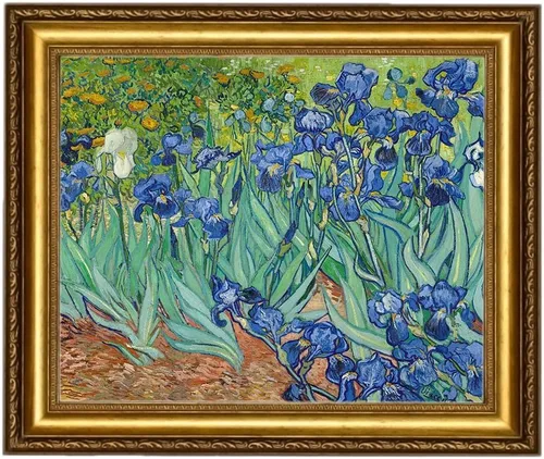 Miniatura 45 de ELITEART -Noche estrellada sobre el ródano por Vincent Van Gogh Giclée Art Canvas Prints- Tamaño del marco: 28 x 35 pulgadas
