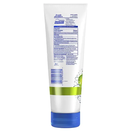 Miniatura 2 de Head & Shoulders Green Apple - Acondicionador anticaspa de uso diario, sin parabenos, 10.9 onzas líquidas