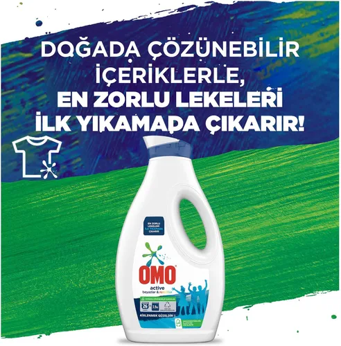 Miniatura 4 de Omo Liquid Active Cold Power Detergente para ropa blanca y colores 57.1 fl oz