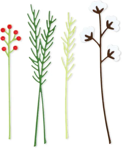 Miniatura 4 de Troqueles de hojas de flores y hierba para hacer tarjetas, troqueles de corte de metal, troqueles de papel para álbumes de recortes, suministros