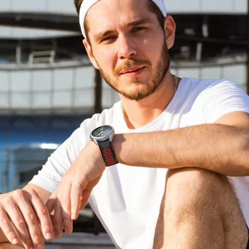 Miniatura 4 de Paquete de 3 correas deportivas compatibles con Samsung Galaxy Watch de 1.811 pulgadas/Gear S3 Frontier para hombres y mujeres, correa de reloj