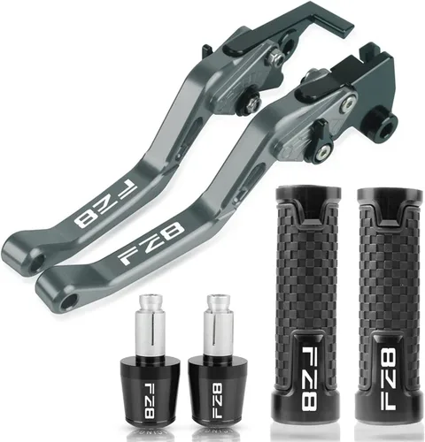 Miniatura 8 de Embrague Accesorios de motocicleta CNC Palanca de embrague de freno Manillar Manillar Agarres extremos para FZ8 FZ-8 2010-2018 2017 2016 2015 2014