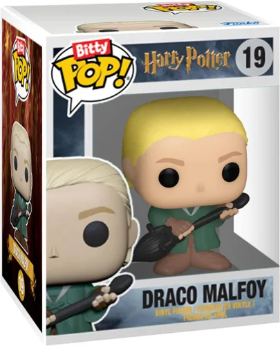 Miniatura 8 de Funko Bitty POP! HP - Voldemort, paquete de 4 - Lord Voldemort, Draco Malfoy (quidditch), Bellatrix Lestrange y una mini figura sorpresa misteriosa