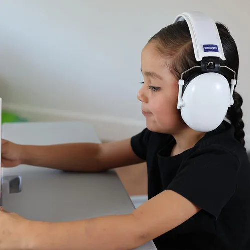 Miniatura 5 de 130 Edición Color Sólido, Orejeras de Protección Auditiva para Niños, Protección Auditiva para Niños, Talla Única para 3-16 Años Blanco (Robot White)