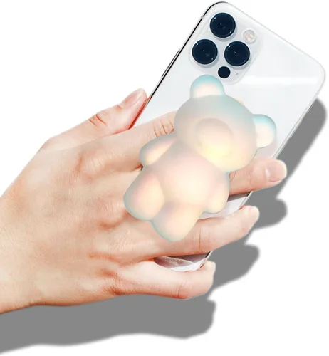 Miniatura 2 de On The Grip Soporte Magnético para Teléfono Móvil Expandible Plegable Estilo Osito de Goma 3D Soporte de Agarre y Base para Smartphone Tableta