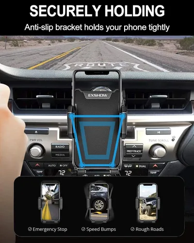 Miniatura 6 de Soporte de teléfono para ranura de CD de automóvil, reproductor de CD disponible con una sola mano, soporte para teléfono celular para iPhone 11 Pro