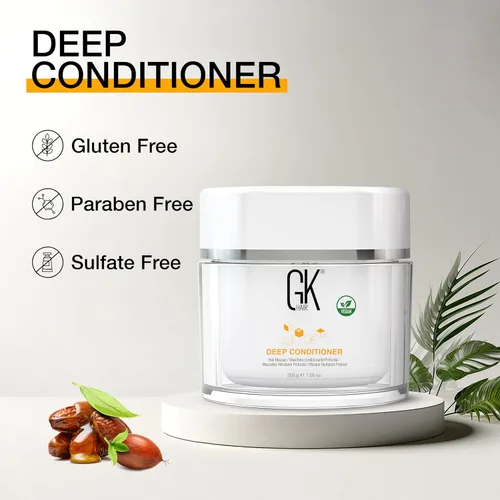 Miniatura 8 de GK HAIR Global Keratin Deep Conditioner Masque Paquete de 2 (7.05 fl oz/7.05 oz) Máscara de tratamiento de reparación hidratante intensa