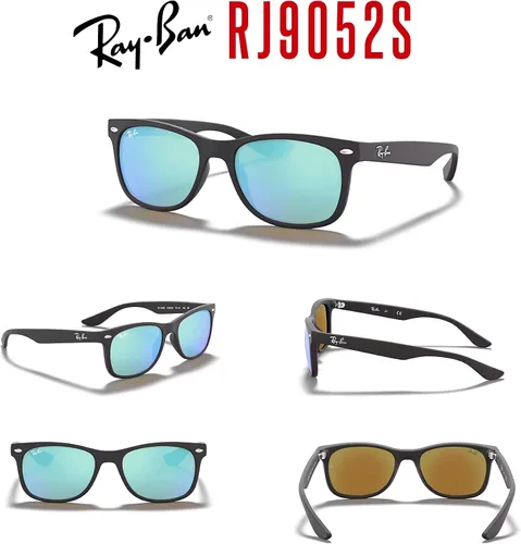 Miniatura 7 de Ray-Ban Junior XS New Wayfarer RJ9052S - Lentes de sol cuadrados para niños y niñas pequeños + paquete con kit DIW