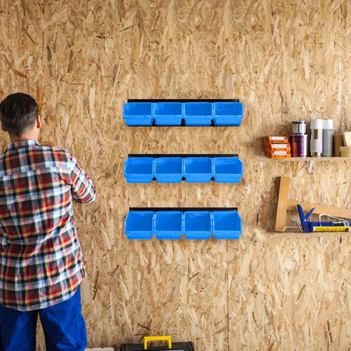 Miniatura 5 de Ultrawall Contenedores de almacenamiento montados en la pared, contenedores organizadores de almacenamiento colgantes de plástico, sistema