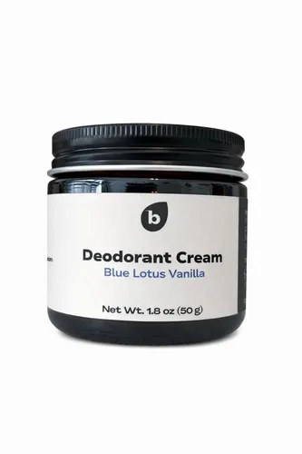 Bari Blue Lotus - Desodorante de vainilla – 1.76 oz de desodorante natural sin aluminio para una frescura duradera, amigable con la piel sensible,