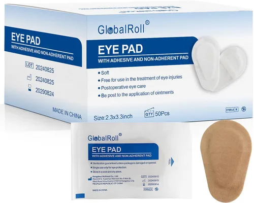 Miniatura 8 de 50 parches adhesivos para los ojos, parches para los ojos para adultos, parche desechable sin látex, vendajes adhesivos para bebés, niños y niñas