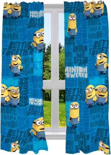 Franco - Juego de cortinas para la habitación de los niños, 82 x 63 pulgadas, Minions de Mi Villano Favorito