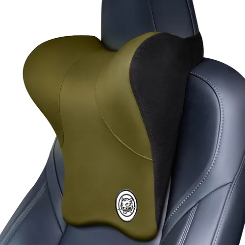 Miniatura 12 de Almohada para el Cuello del Asiento de Coche para Conducir, Almohada de Reposacabezas de Espuma Viscoelástica Suave con Correa Ajustable y Funda