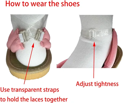 Miniatura 4 de GDAMSTO Zuecos de cosplay de anime con calcetines, zapatos, accesorios de disfraz