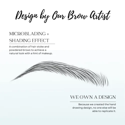 Miniatura 5 de Bliss and Beyond USA Pegatinas impermeables para tatuajes de cejas. Un aspecto real de trazo de cabello. Reemplazo de cabello sin cirugía.