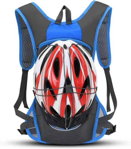 Miniatura 5 de Clape Mochila de hidratación para correr, ciclismo con vejiga de hidratación de 2 litros, mochila de agua ligera y portátil, mochila transpirable