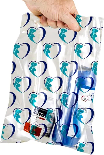 Miniatura 17 de 100 bolsas con estampado temático de mascotas, estampado de perro/gato/hilo, MSP1002, bolsas de plástico transparente para dispersos, bolsa