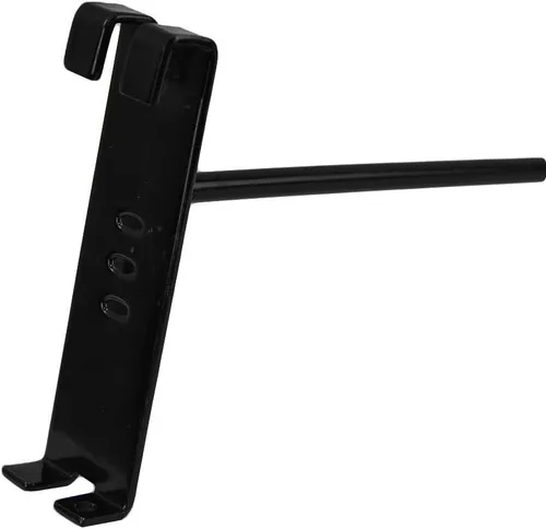 Miniatura 2 de 20 ganchos de metal de pared de rejilla negra brillante de 8 pulgadas, pantalla para uso con paneles de pared