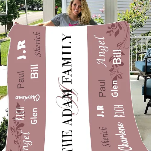 Miniatura 5 de Manta personalizada para la abuela a mi nieta, regalo para mamá y abuela, regalo de nietos, regalos para abuela, manta personalizada con foto