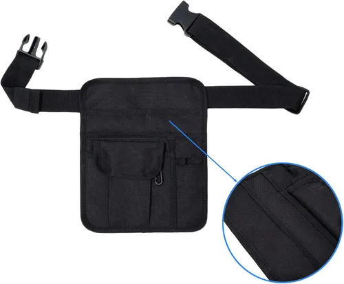 Miniatura 5 de BVMAG Bolsa de servidor con cintura para restaurante con hebilla de cinturón ajustable para camarera pequeña