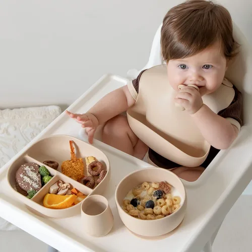 Miniatura 8 de SAMiGO Tazas de silicona para bebés de 6 a 12 meses, pequeñas tazas abiertas para entrenamiento y beber agua, suministros para el destete guiado por