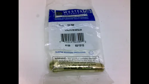 Western Enterprises 15-3SF Regulador Entrada Pezones con Filtro, 1/4" (NPT),3", CGA-500, CGA-510, CGA-580, CGA-590
