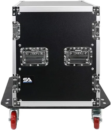 Miniatura 4 de Seismic Audio - 12 Space Pro Audio DJ Road Rack Case con ruedas - 12U Pro Tour Grade Rack