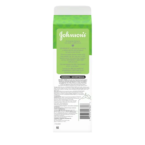 Miniatura 7 de Johnson's Baño para bebé con aromas naturales relajantes y relajantes, hipoalergénico, suave y sin desgarros, esencial para el baño nocturno