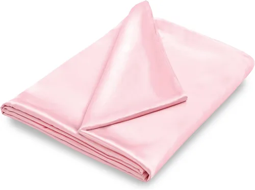 Miniatura 11 de NSGZ Funda de edredón de 48 x 72 pulgadas para manta con peso, funda de manta de satén con peso extraíble y sedosa con 8 lazos y cierre seguro