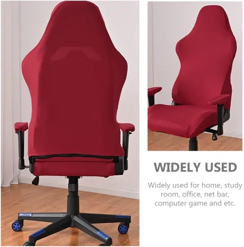 Miniatura 9 de DECHOUS 1 juego de fundas elásticas y lavables para silla de computadora, fundas protectoras para silla de oficina, protector para silla giratoria