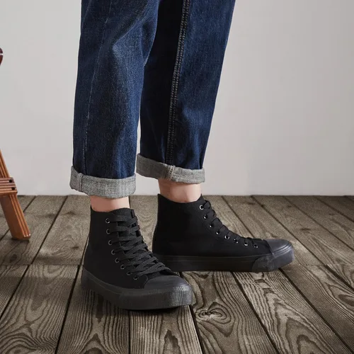 Miniatura 48 de ZGR Tenis de lona para hombre, con cordones, clásicos, casuales, para caminar