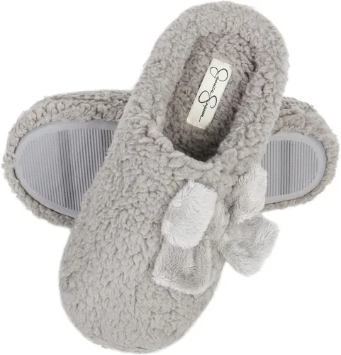 Miniatura 4 de Jessica Simpson Women's Plush Marshmallow Slide on House Slipper Clog with Memory Foam
