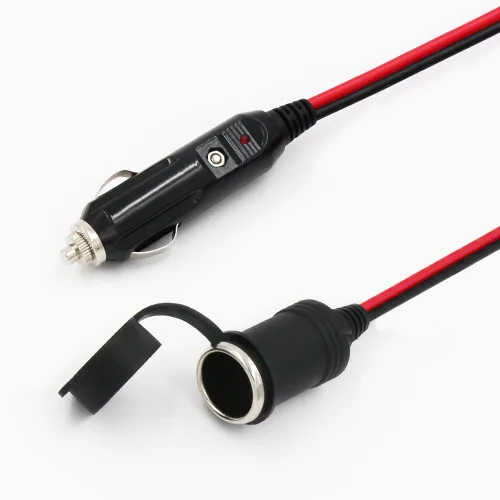 Miniatura 6 de Cable de extensión para encendedor de cigarrillos - Cable de extensión de coche de 6 pies, 12 V, enchufe macho a hembra con luces LED de 16 AWG