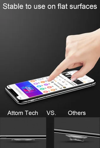 Miniatura 3 de El soporte de anillo de teléfono más delgado del mundo, Attom Tech Tomorotec soporte ultra delgado para anillo de teléfono celular para montaje Rosa