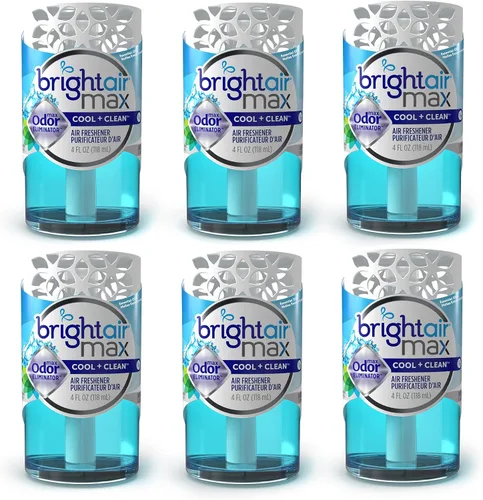 Miniatura 7 de Bright Air Ambientador eliminador de olores máximo de 4 onzas, para espacios de tamaño mediano, aroma cítrico explosivo, caja de 6, dura hasta 60