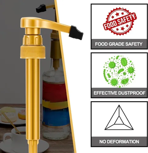 Miniatura 3 de Zhehao 20 tapas de goma para bomba de jarabe de café, tapas de goma para bomba de jarabe, dispensador de vertido, botella de licor de aceite, Negro