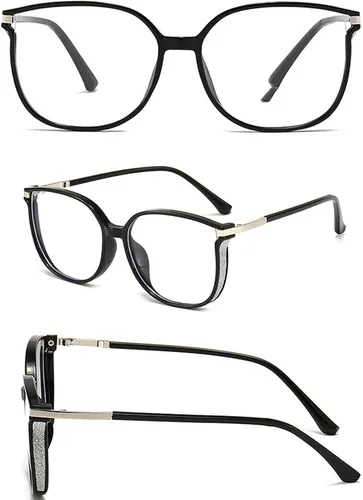 Miniatura 2 de Gafas de lectura de luz anti-azul portátiles de moda para mujer, con diamantes brillantes