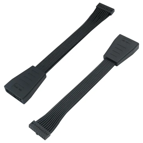 COMeap Paquete de 2 cables de extensión de cabezal USB 3.0, adaptador interno pequeño mini USB 3.0 de 19/20 pines para placa base de 5.9 pulgadas